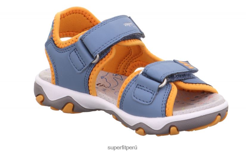 educación física Superfit niños pequeños mike 3.0 - sandalia con cierre de velcro azul/naranja V06L24647 sandalias