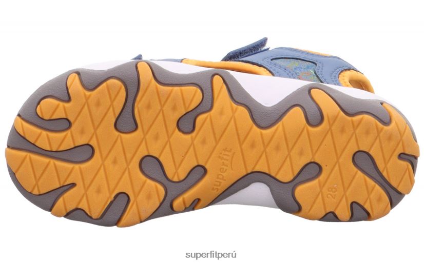 educación física Superfit niños pequeños mike 3.0 - sandalia con cierre de velcro azul/naranja V06L24647 sandalias