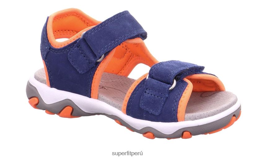 educación física Superfit niños pequeños mike 3.0 - sandalia con cierre de velcro azul/naranja V06L24661 sandalias
