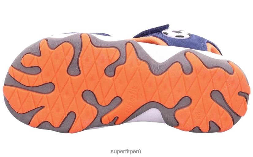 educación física Superfit niños pequeños mike 3.0 - sandalia con cierre de velcro azul/naranja V06L24661 sandalias