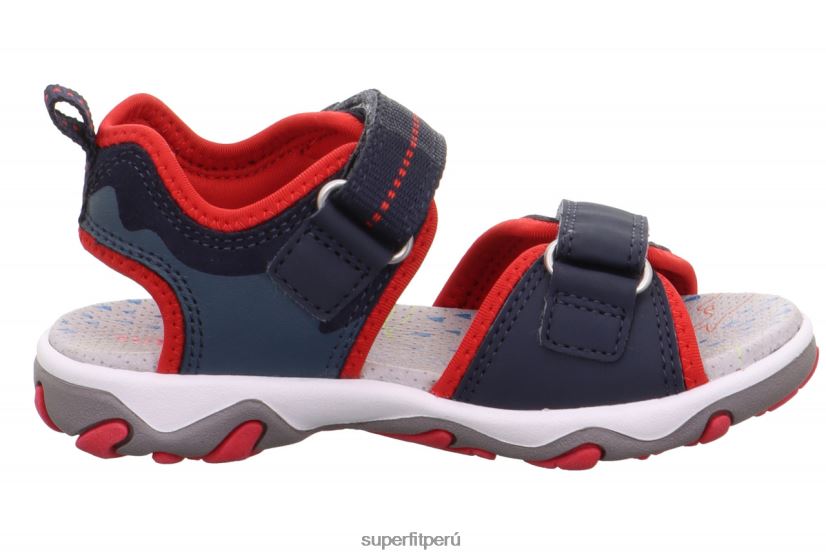 educación física Superfit niños pequeños mike 3.0 - sandalia con cierre de velcro azul rojo V06L24633 sandalias