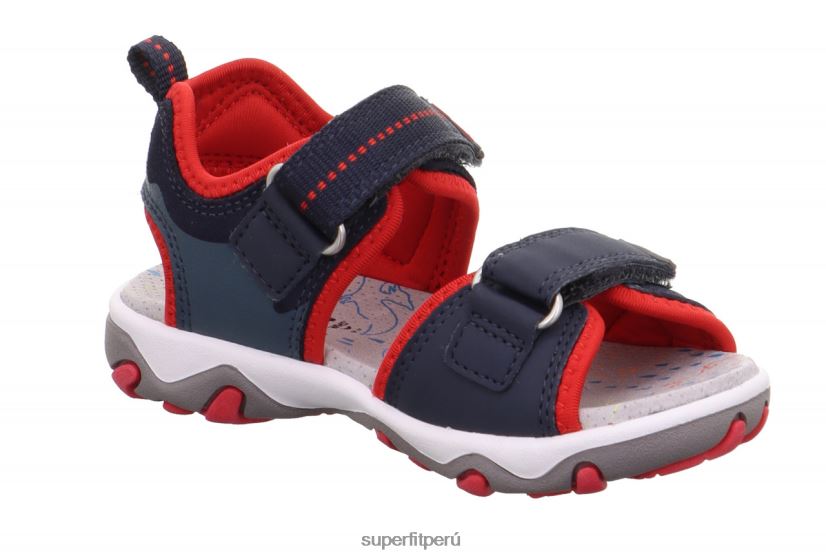 educación física Superfit niños pequeños mike 3.0 - sandalia con cierre de velcro azul rojo V06L24633 sandalias