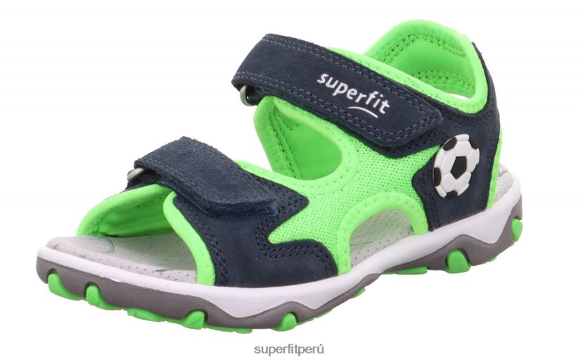 educación física Superfit niños pequeños mike 3.0 - sandalia con cierre de velcro azul/verde claro V06L24613 sandalias