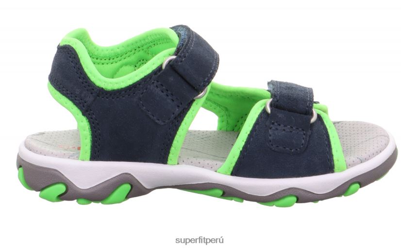 educación física Superfit niños pequeños mike 3.0 - sandalia con cierre de velcro azul/verde claro V06L24613 sandalias