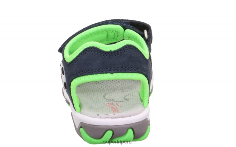 educación física Superfit niños pequeños mike 3.0 - sandalia con cierre de velcro azul/verde claro V06L24613 sandalias