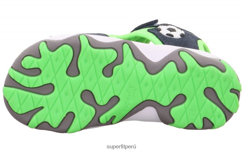 educación física Superfit niños pequeños mike 3.0 - sandalia con cierre de velcro azul/verde claro V06L24613 sandalias