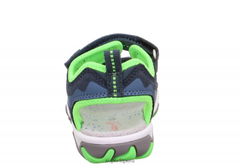 educación física Superfit niños pequeños mike 3.0 - sandalia con cierre de velcro azul/verde claro V06L24644 sandalias
