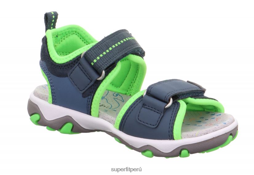 educación física Superfit niños pequeños mike 3.0 - sandalia con cierre de velcro azul/verde claro V06L24644 sandalias