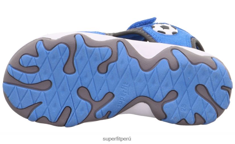 educación física Superfit niños pequeños mike 3.0 - sandalia con cierre de velcro gris azulado V06L24641 sandalias