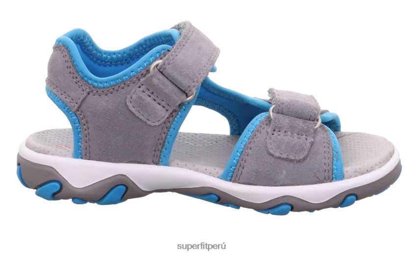 educación física Superfit niños pequeños mike 3.0 - sandalia con cierre de velcro gris claro/turquesa V06L24636 sandalias