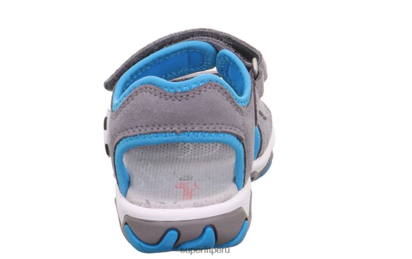 educación física Superfit niños pequeños mike 3.0 - sandalia con cierre de velcro gris claro/turquesa V06L24636 sandalias
