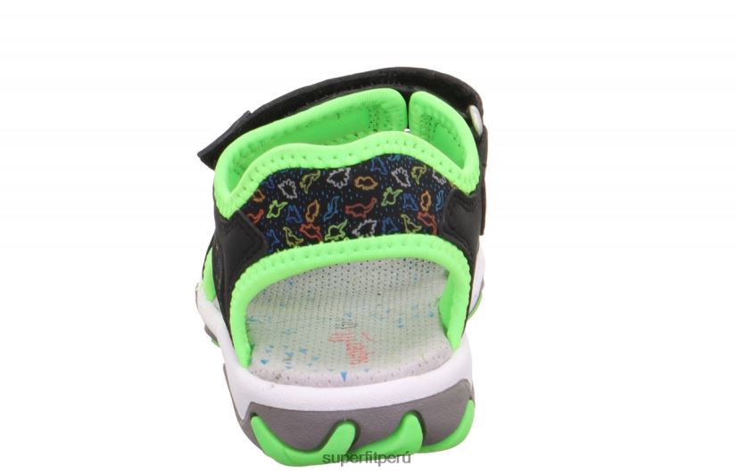 educación física Superfit niños pequeños mike 3.0 - sandalia con cierre de velcro negro/verde claro V06L24674 sandalias