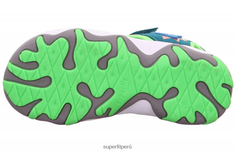 educación física Superfit niños pequeños mike 3.0 - sandalia con cierre de velcro verde/verde claro V06L24626 sandalias