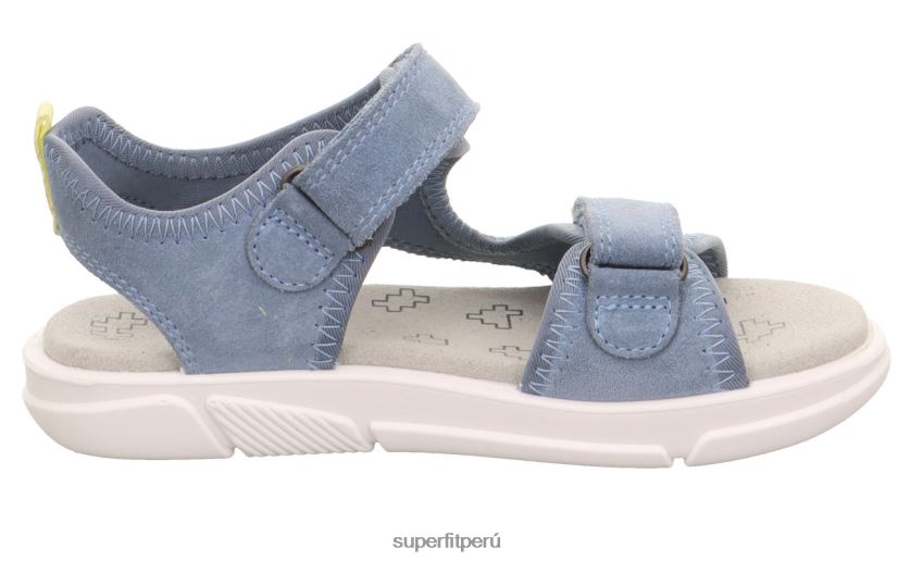 educación física Superfit niños pequeños pixie - sandalia con cierre de velcro azul amarillo V06L24650 sandalias