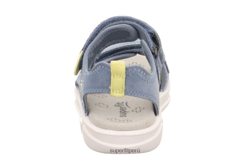 educación física Superfit niños pequeños pixie - sandalia con cierre de velcro azul amarillo V06L24650 sandalias