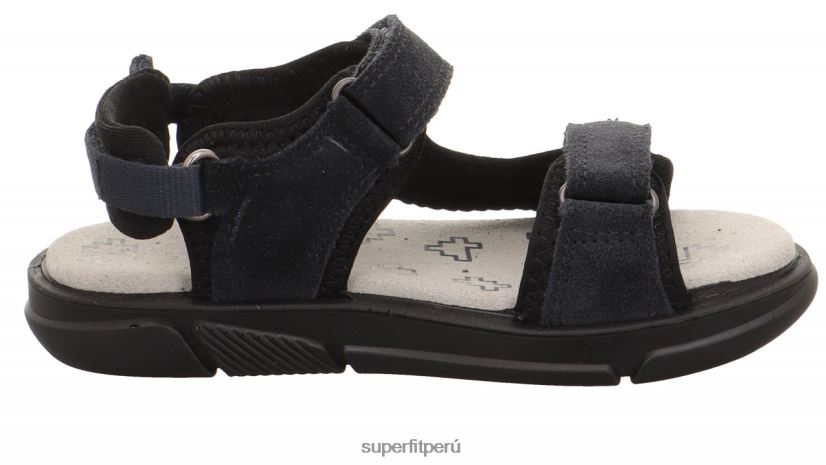 educación física Superfit niños pequeños pixie - sandalia con cierre de velcro gris negro V06L24646 sandalias