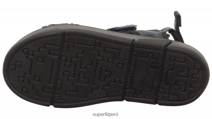 educación física Superfit niños pequeños pixie - sandalia con cierre de velcro gris negro V06L24646 sandalias