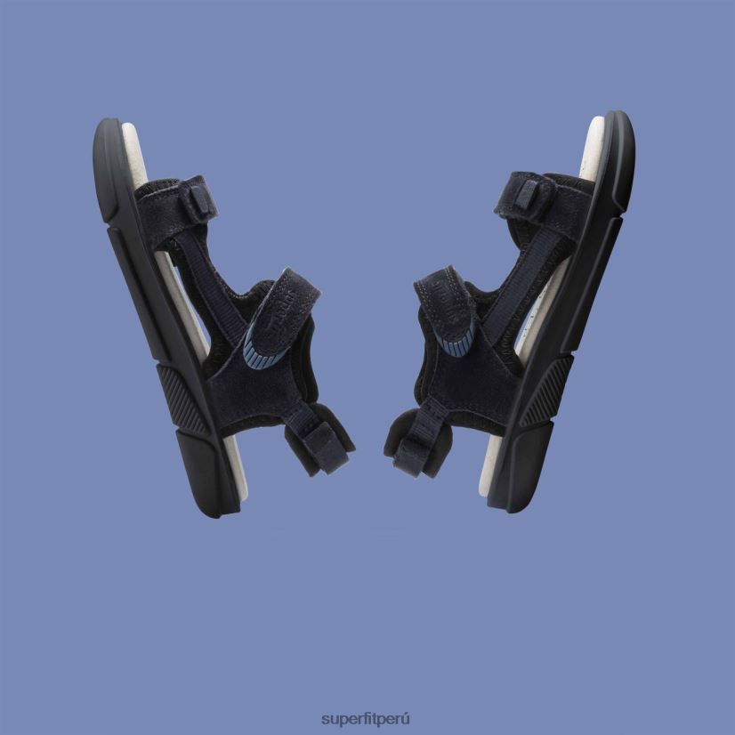 educación física Superfit niños pequeños pixie - sandalia con cierre de velcro gris negro V06L24646 sandalias