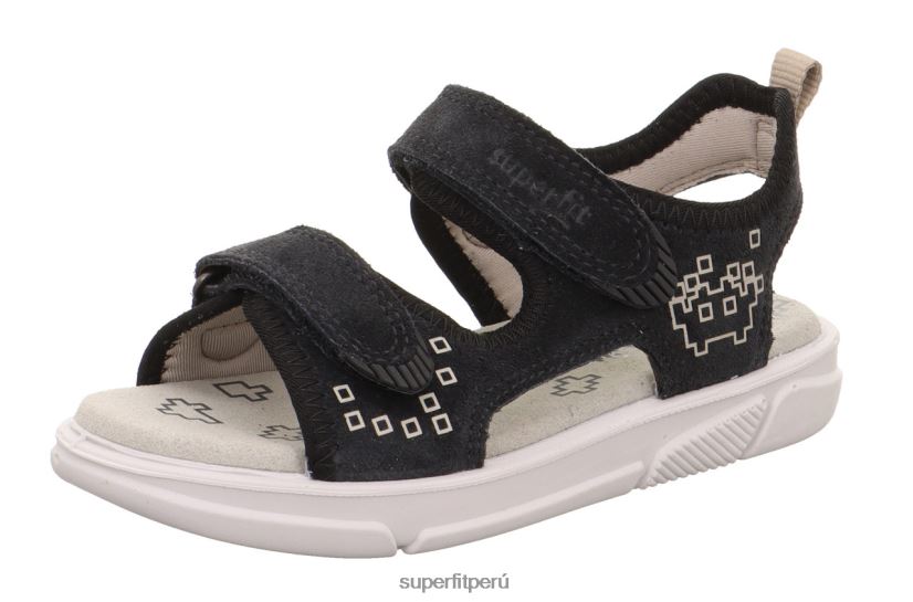 educación física Superfit niños pequeños pixie - sandalia con cierre de velcro gris negro V06L24659 sandalias