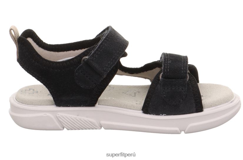 educación física Superfit niños pequeños pixie - sandalia con cierre de velcro gris negro V06L24659 sandalias