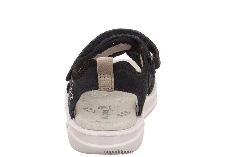 educación física Superfit niños pequeños pixie - sandalia con cierre de velcro gris negro V06L24659 sandalias
