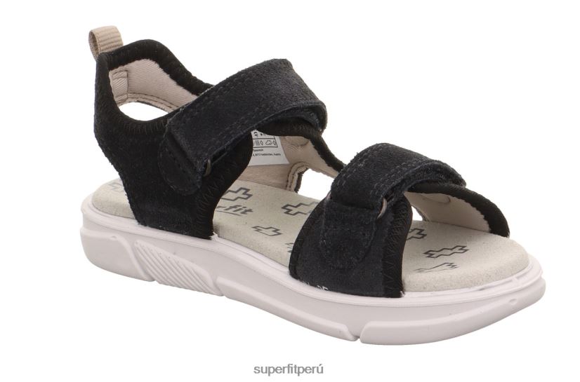 educación física Superfit niños pequeños pixie - sandalia con cierre de velcro gris negro V06L24659 sandalias