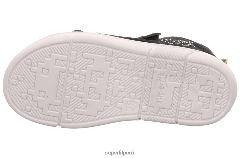 educación física Superfit niños pequeños pixie - sandalia con cierre de velcro gris negro V06L24659 sandalias