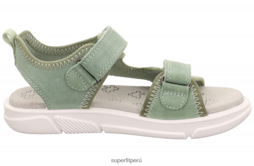 educación física Superfit niños pequeños pixie - sandalia con cierre de velcro verde claro V06L24649 sandalias