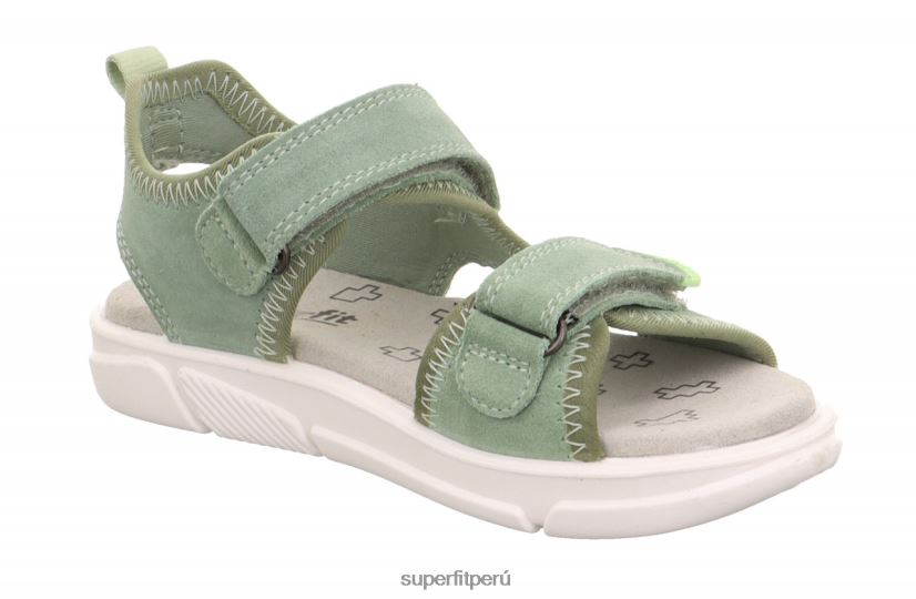 educación física Superfit niños pequeños pixie - sandalia con cierre de velcro verde claro V06L24649 sandalias