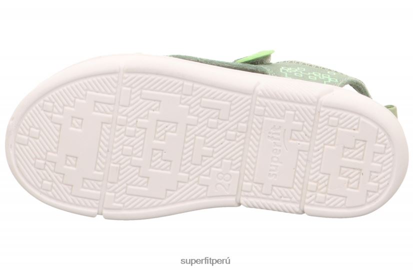 educación física Superfit niños pequeños pixie - sandalia con cierre de velcro verde claro V06L24649 sandalias