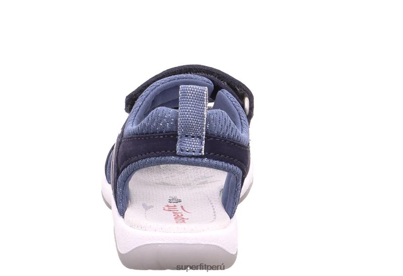 educación física Superfit niños pequeños soleado - sandalia con cierre de velcro azul V06L24614 sandalias