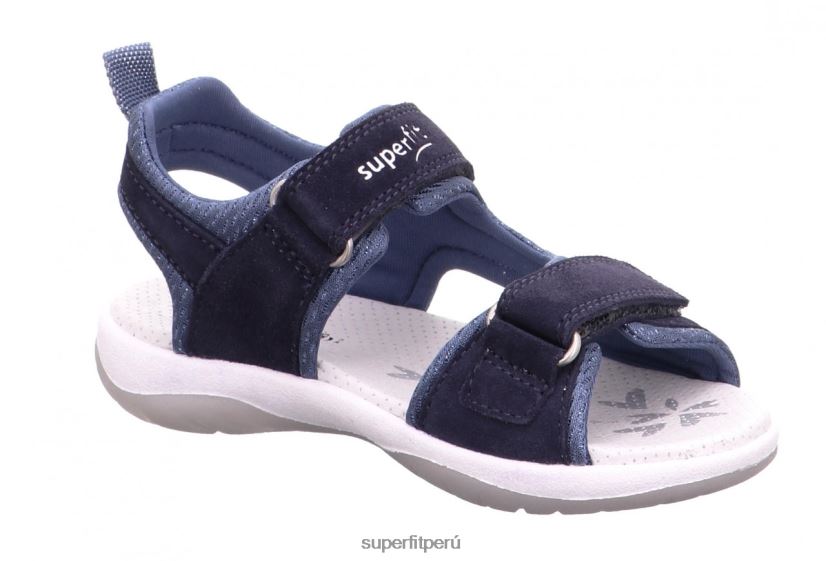 educación física Superfit niños pequeños soleado - sandalia con cierre de velcro azul V06L24614 sandalias