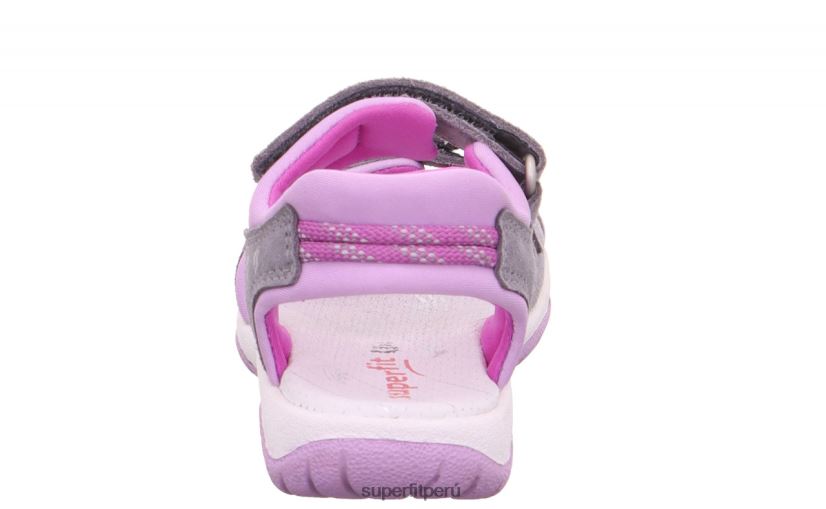 educación física Superfit niños pequeños soleado - sandalia con cierre de velcro gris claro/morado V06L24638 sandalias