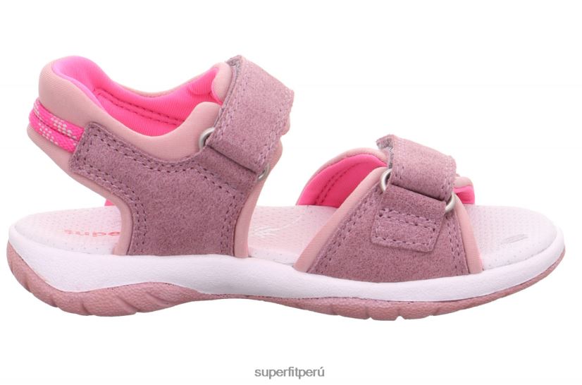 educación física Superfit niños pequeños soleado - sandalia con cierre de velcro morado/rosa V06L24610 sandalias