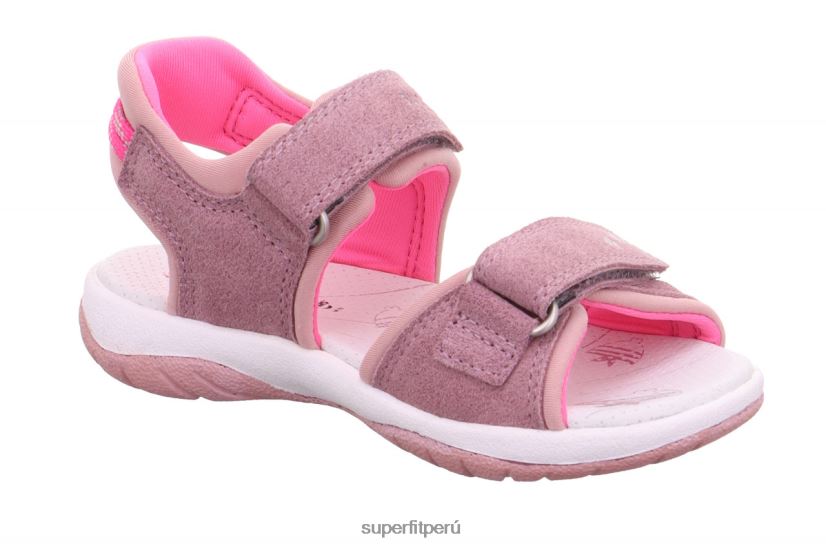 educación física Superfit niños pequeños soleado - sandalia con cierre de velcro morado/rosa V06L24610 sandalias
