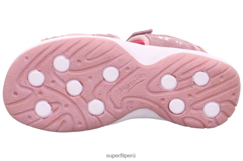 educación física Superfit niños pequeños soleado - sandalia con cierre de velcro morado/rosa V06L24610 sandalias