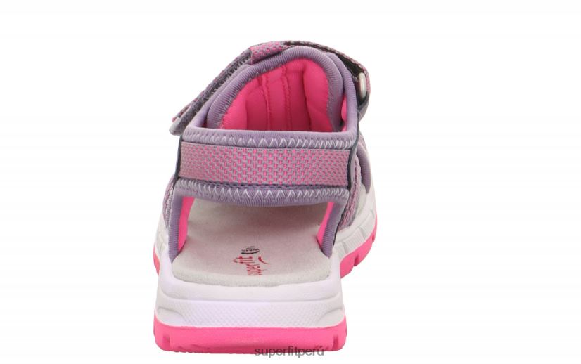 educación física Superfit niños pequeños tornado light - sandalia con cierre de velcro morado/rosa V06L24637 sandalias