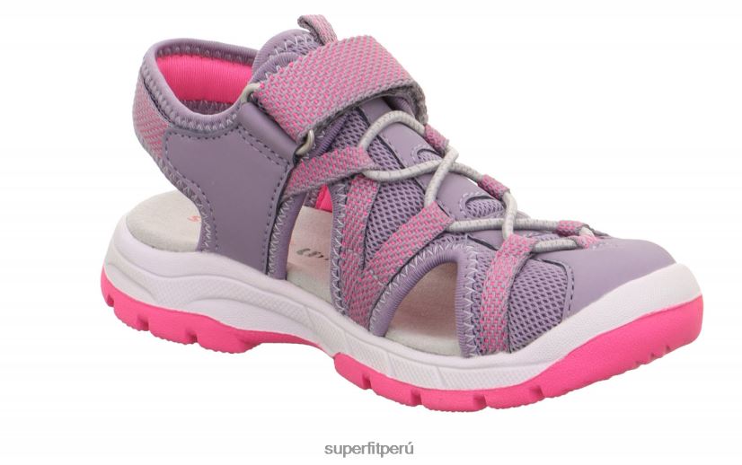 educación física Superfit niños pequeños tornado light - sandalia con cierre de velcro morado/rosa V06L24637 sandalias