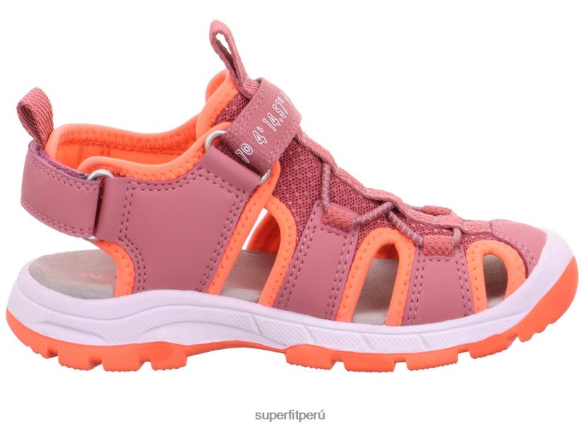 educación física Superfit niños pequeños tornado light - sandalia con cierre de velcro rosa/naranja V06L24664 sandalias