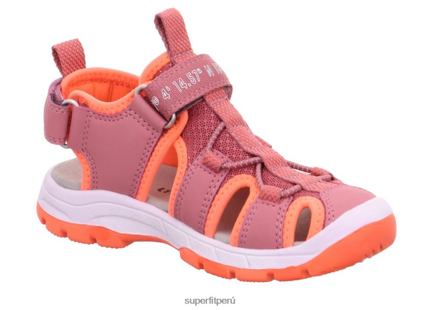 educación física Superfit niños pequeños tornado light - sandalia con cierre de velcro rosa/naranja V06L24664 sandalias