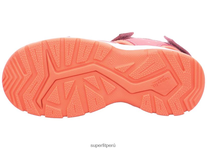 educación física Superfit niños pequeños tornado light - sandalia con cierre de velcro rosa/naranja V06L24664 sandalias