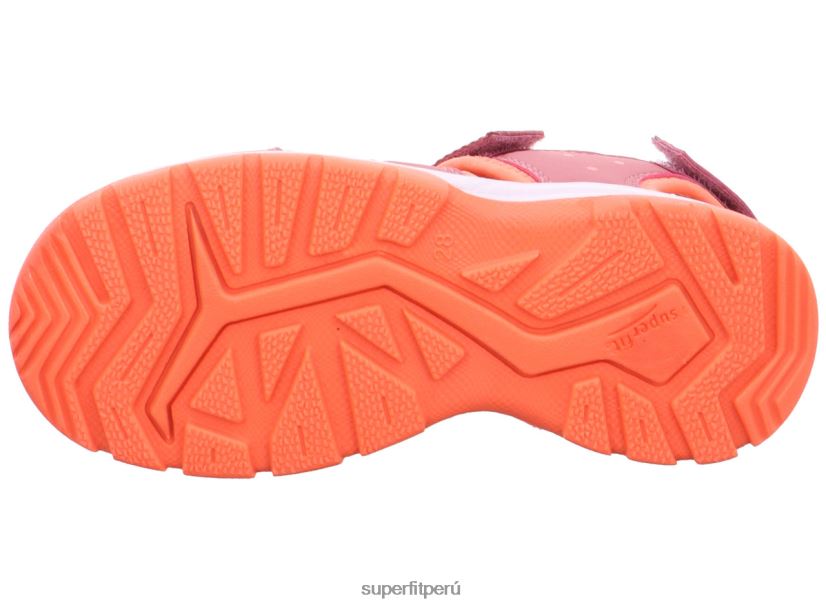educación física Superfit niños pequeños tornado light - sandalia con cierre de velcro rosa/naranja V06L24664 sandalias