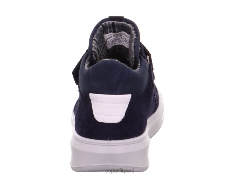educación física Superfit niños pequeños cosmo - zapatillas altas con cierre de velcro azul V06L24841 zapatillas altas
