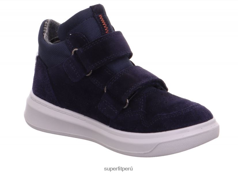 educación física Superfit niños pequeños cosmo - zapatillas altas con cierre de velcro azul V06L24841 zapatillas altas