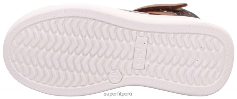 educación física Superfit niños pequeños cosmo - zapatillas altas con cierre de velcro marrón V06L24855 zapatillas altas