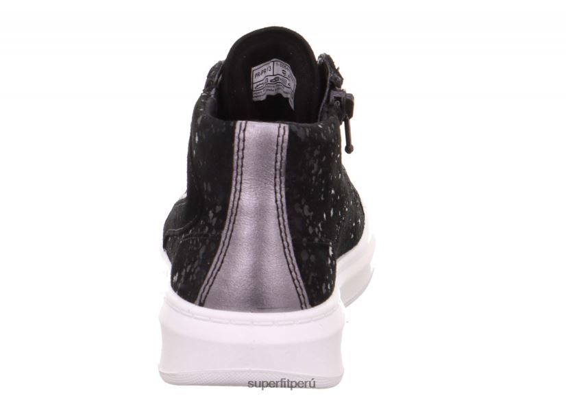 educación física Superfit niños pequeños cosmo - zapatillas altas con cremallera negro V06L24842 zapatillas altas