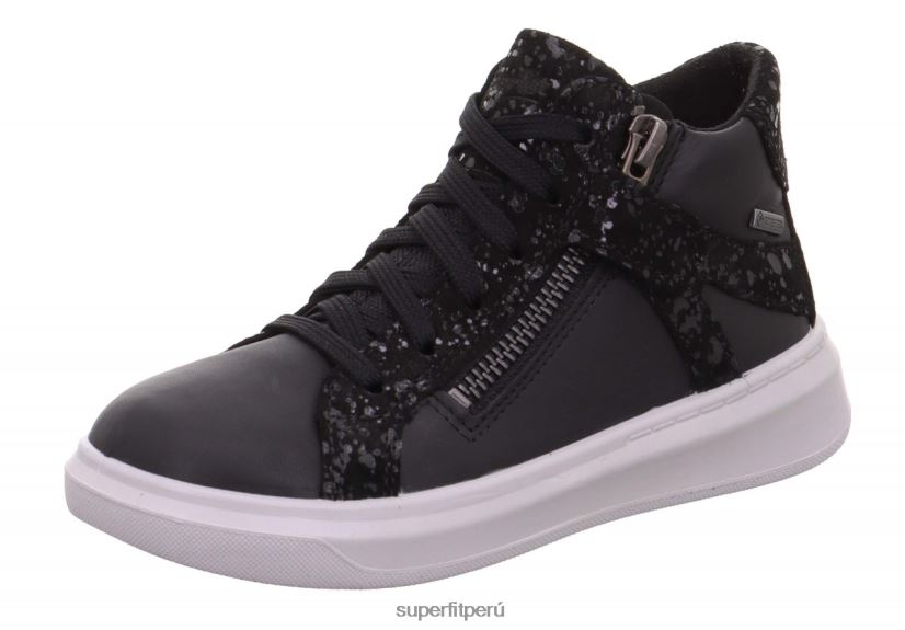 educación física Superfit niños pequeños cosmo - zapatillas altas con cremallera negro V06L24859 zapatillas altas