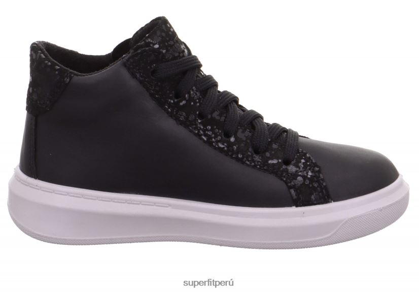 educación física Superfit niños pequeños cosmo - zapatillas altas con cremallera negro V06L24859 zapatillas altas