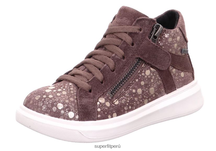 educación física Superfit niños pequeños cosmo - zapatillas altas con cremallera púrpura/plata V06L24867 zapatillas altas