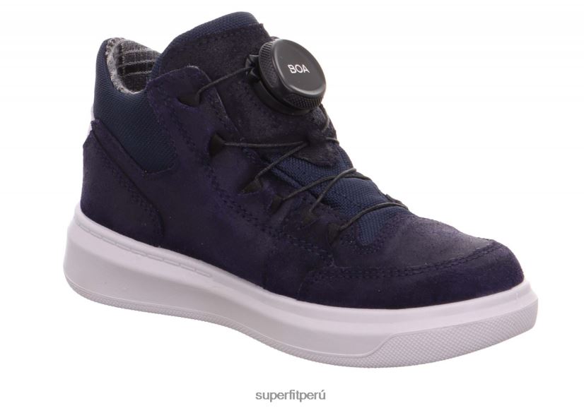 educación física Superfit niños pequeños cosmo - zapatillas altas con sistema boa fit azul V06L24865 zapatillas altas